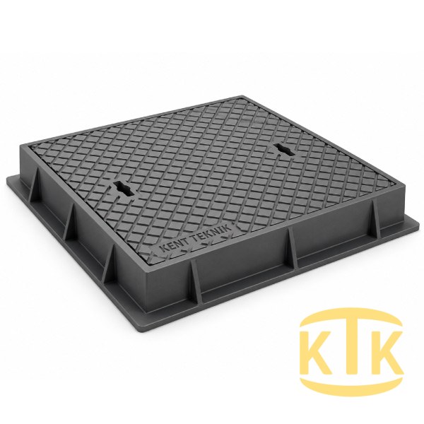 Cast Iron Round Manhole Cover Set Ø600 mm (DKT.600-C8)