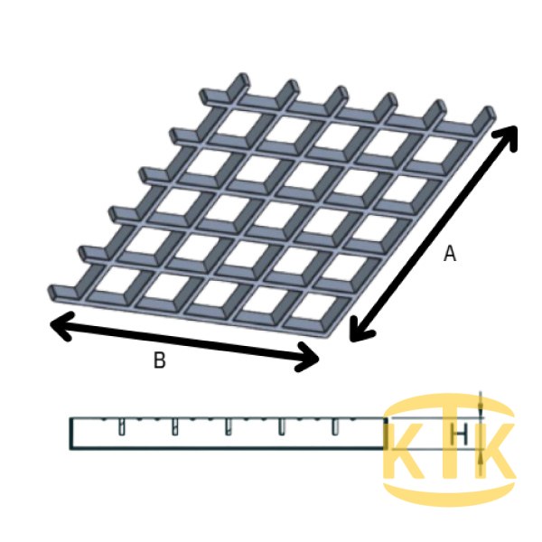 CTP Kanal Izgarası 19x19x38 mm (CTP.1938-B)