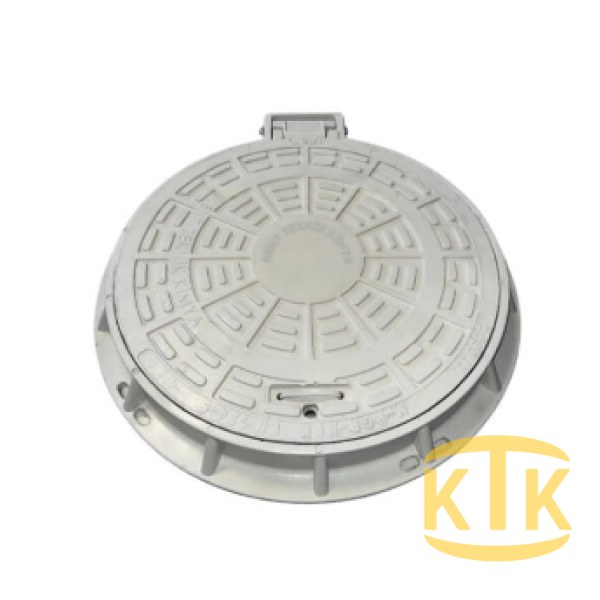 Composite Manhole Cover Set ø 600 mm Hinged