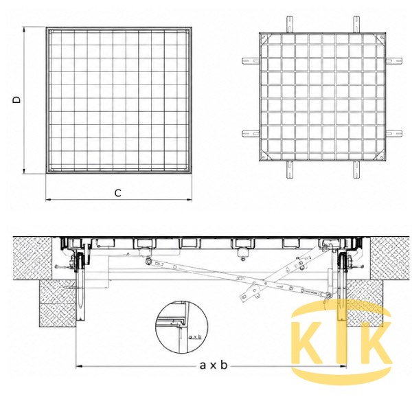 Müdahale Kapağı 900x900 mm (MK.9090-D)