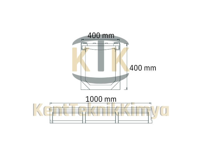 Kompozit Drenaj Kanalı 400x1000x400 mm