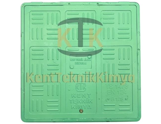 Kompozit Kare Rögar Kapağı Takımı 500x500 mm