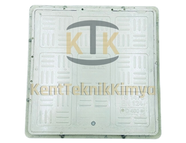 Kompozit Kare Rögar Kapağı Takımı 400x400 mm